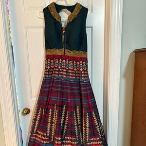 Elegant Multicolor Sleeveless Dress